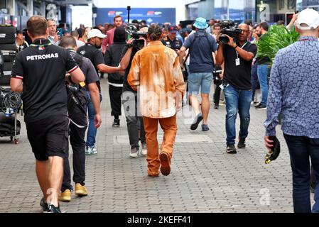 Sao Paulo, Brésil. 12th novembre 2022. Sao Paulo, Brésil. 12th novembre 2022. Lewis Hamilton (GBR) Mercedes AMG F1. Grand Prix brésilien, samedi 12th novembre 2022. Sao Paulo, Brésil. Credit: James Moy/Alamy Live News Credit: James Moy/Alamy Live News Banque D'Images