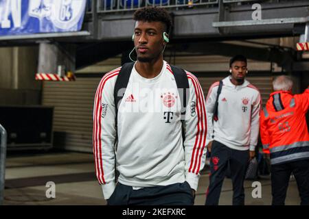 GELSENKIRCHEN, ALLEMAGNE - NOVEMBRE 12: Kingsley Coman de Bayern Munchen pendant le match allemand de Bundesliga entre le FC Schalke 04 et Bayern Munchen à Veltins Arena sur 12 novembre 2022 à Gelsenkirchen, Allemagne (photo de Marcel ter Bals/Orange Pictures) Banque D'Images