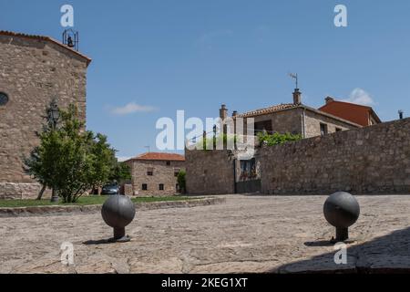 Un cliché pittoresque de l'architecture rurale à Medinaceli, en Espagne, dans la ville de Castille et Leon Banque D'Images