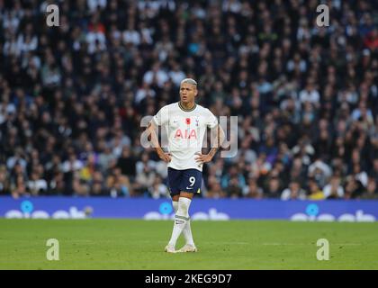 Stade Tottenham, Londres, Angleterre. 12th novembre 2022. Premier ministre football, Tottenham Hotspur versus Leeds United; Richarlison of Tottenham Hotspur crédit: Action plus Sports/Alamy Live News Banque D'Images