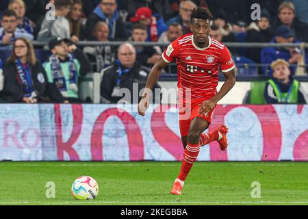 GELSENKIRCHEN, ALLEMAGNE - NOVEMBRE 12: Kingsley Coman de Bayern Munchen pendant le match allemand de Bundesliga entre le FC Schalke 04 et Bayern Munchen à Veltins Arena sur 12 novembre 2022 à Gelsenkirchen, Allemagne (photo de Marcel ter Bals/Orange Pictures) Banque D'Images