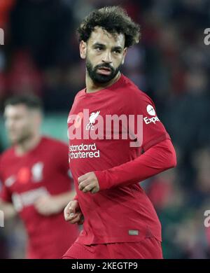 Anfield, Liverpool, Merseyside, Royaume-Uni. 12th novembre 2022. Premier ministre du football, Liverpool contre Southampton; Mohammed Salah de Liverpool crédit: Action plus Sports/Alay Live News Banque D'Images