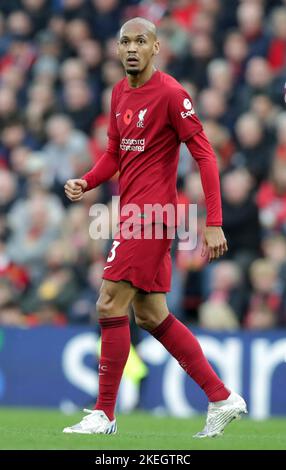 Anfield, Liverpool, Merseyside, Royaume-Uni. 12th novembre 2022. Premier ministre du football, Liverpool contre Southampton ; Fabinho de Liverpool Credit: Action plus Sports/Alay Live News Banque D'Images