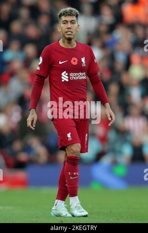 Anfield, Liverpool, Merseyside, Royaume-Uni. 12th novembre 2022. Premier ministre football, Liverpool contre Southampton; Roberto Firmino de Liverpool crédit: Action plus Sports/Alay Live News Banque D'Images