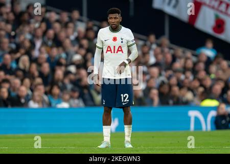 Londres, Royaume-Uni. 12th novembre 2022. Emerson #12 de Tottenham Hotspur pendant le match de Premier League Tottenham Hotspur vs Leeds United au Tottenham Hotspur Stadium, Londres, Royaume-Uni, 12th novembre 2022 (photo de Richard Washbrooke/News Images) à Londres, Royaume-Uni le 11/12/2022. (Photo de Richard Washbrooke/News Images/Sipa USA) crédit: SIPA USA/Alay Live News Banque D'Images