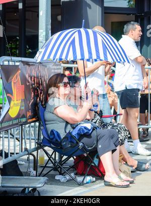 Salsa sur l'avenue St. clair Ouest, Toronto, Canada, 2012 Banque D'Images