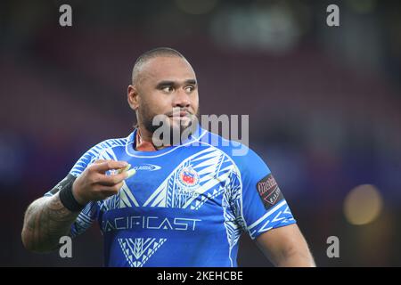 Londres, Royaume-Uni. 12th novembre 2022. Emirates Stadium, Londres, 12th novembre 2022. Angleterre Rugby League contre Samoa Rugby League dans la coupe du monde de Rugby League 2021 semi-finale Junior Paulo of Samoa Rugby League crédit: Touchlinepics/Alay Live News Banque D'Images