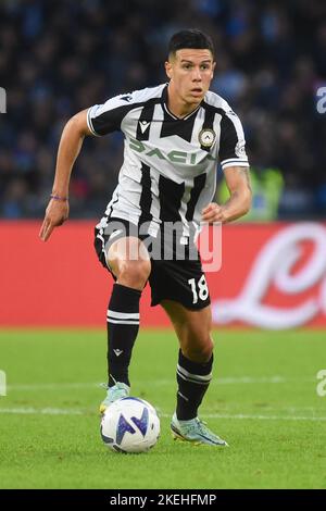 Naples, Campanie, Italie. 12th novembre 2022. Nehuén Perez d'Udinese Calcio en action pendant la série Un match entre SSC Napoli / Empoli FC au stade Diego Armando Maradona sur 8 novembre 2022 à Naples, italie (Credit image: © Agostino Gemito/Pacific Press via ZUMA Press Wire) Credit: ZUMA Press, Inc./Alay Live News Banque D'Images