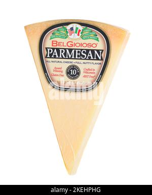 IRIVNE, CALIFORNIE - 12 NOVEMBRE 2022 : un paquet de fromage parmesan Bel Gioioso. Banque D'Images