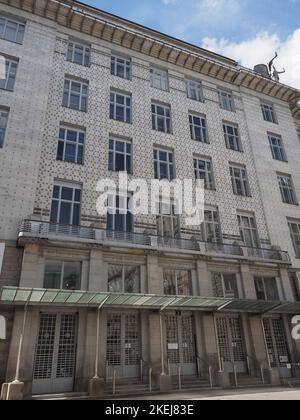 Oesterreichische Postsparkasse traduction immeuble autrichien de banque d'épargne postale conçu par Otto Wagner vers 1906 à Vienne, Autriche Banque D'Images