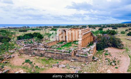 Église Byzantine dans Tolmeita Banque D'Images