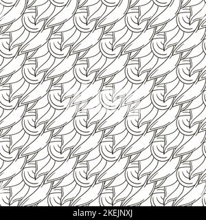 Motif monochrome avec fruits tropicaux. Illustration en mode dessin manuel. Physalis. Peut être utilisé pour le tissu et etc Illustration de Vecteur