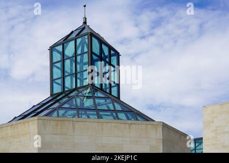 Le Musée d'Art moderne Grand-Duc Jean, ou Mudam, est le musée d'art moderne du Luxembourg. Il est situé sur le terrain de fort Thüngen. Banque D'Images