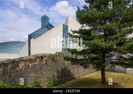 Le Musée d'Art moderne Grand-Duc Jean, ou Mudam, est le musée d'art moderne du Luxembourg. Il est situé sur le terrain de fort Thüngen. Banque D'Images