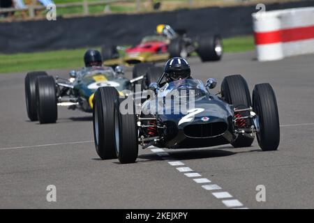 Damon Hill, Brabham P578, Graham Hill Celebration, un champion du monde de Formule 1 célèbre et charismatique, il a remporté son premier titre en F1 il y a 60 ans Banque D'Images