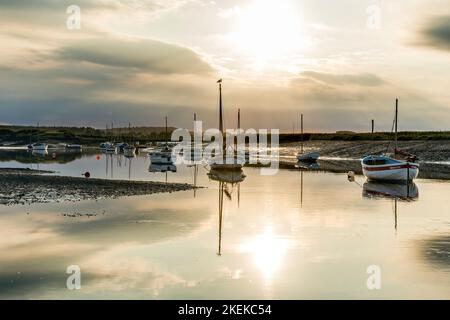 Burnham Overy Staithe ; Norfolk ; Royaume-Uni Banque D'Images
