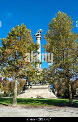 Rotonde da Boavista, Praça de Mouzinho de Albuquerque. Commémore la victoire des Portugais et des Britanniques contre les troupes françaises. Guerre péninsulaire Banque D'Images