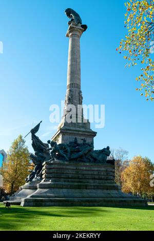 Rotonde da Boavista, Praça de Mouzinho de Albuquerque. Commémore la victoire des Portugais et des Britanniques contre les troupes françaises. Guerre péninsulaire Banque D'Images