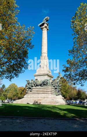 Rotonde da Boavista, Praça de Mouzinho de Albuquerque. Commémore la victoire des Portugais et des Britanniques contre les troupes françaises. Guerre péninsulaire Banque D'Images