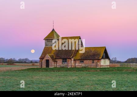 St. Église Thomas á Becket également connue sous le nom d'église Fairfield sur le marais Romney dans le Kent Banque D'Images