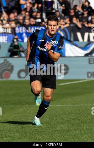 Bergame, Italie. 13th novembre 2022. Lautaro Martinez du FC Internazionale en action pendant la série Un match entre Atalanta BC et le FC Internazionale au stade Gewiss sur 13 novembre 2022 à Bergame, Italie. Crédit : SOPA Images Limited/Alamy Live News Banque D'Images