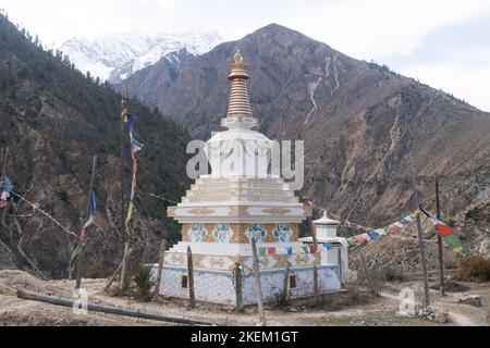 Monastère de Tumkot, Humla, Népal Banque D'Images