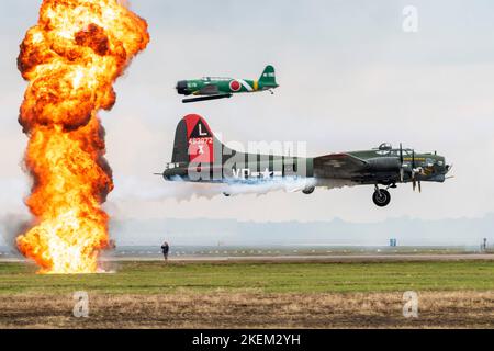 B-17 Forteresse volante Texas Raiders Banque D'Images