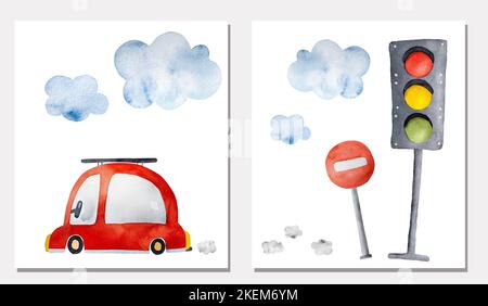 Illustration du transport urbain Banque D'Images