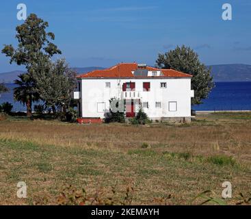 Petra ville, Lesbos, Grèce scènes. 2022 octobre. Automne. cym Banque D'Images