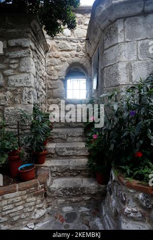 Petra ville, Lesbos, Grèce scènes. 2022 octobre. Automne. cym Banque D'Images