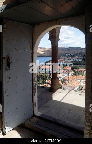 Petra ville, Lesbos, Grèce scènes. 2022 octobre. Automne. cym Banque D'Images