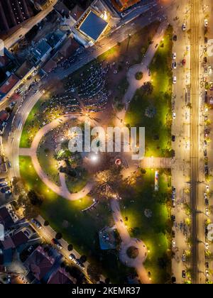 Jardin de Morro près du pont sur le fleuve Douro à Porto, Portugal Banque D'Images