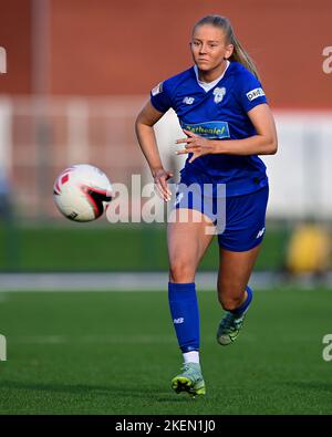 Rhianne Oakley de Cardiff City Women's - obligatoire By-line: Ashley Crowden - 13/11/2022 - FOOTBALL - Cardiff International Sports Stadium - Cardiff, pays de Galles - Cardiff City Women FC vs Cardiff met WFC - Genero Adran Premier phase 1 22/23 Banque D'Images