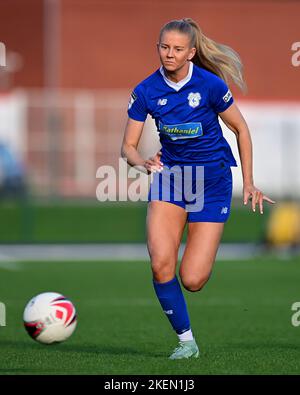 Rhianne Oakley de Cardiff City Women's - obligatoire By-line: Ashley Crowden - 13/11/2022 - FOOTBALL - Cardiff International Sports Stadium - Cardiff, pays de Galles - Cardiff City Women FC vs Cardiff met WFC - Genero Adran Premier phase 1 22/23 Banque D'Images