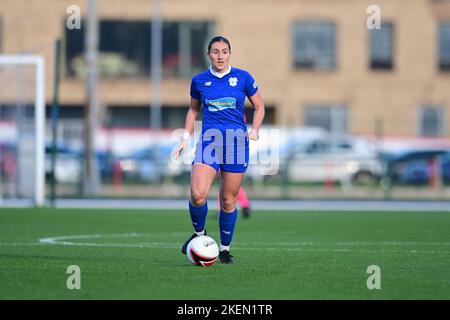 Hannah Power of Cardiff City Women's - obligatoire By-line: Ashley Crowden - 13/11/2022 - FOOTBALL - Cardiff International Sports Stadium - Cardiff, pays de Galles - Cardiff City Women FC vs Cardiff met WFC - Genero Adran Premier phase 1 22/23 Banque D'Images