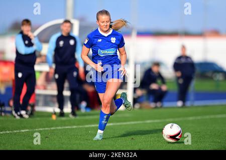 Rhianne Oakley de Cardiff City Women's - obligatoire By-line: Ashley Crowden - 13/11/2022 - FOOTBALL - Cardiff International Sports Stadium - Cardiff, pays de Galles - Cardiff City Women FC vs Cardiff met WFC - Genero Adran Premier phase 1 22/23 Banque D'Images