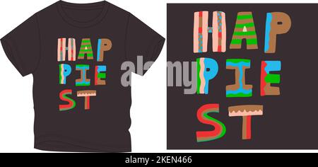 t-shirt le plus coloré motif graphique dessin vectoriel illustration fichier numérique Illustration de Vecteur