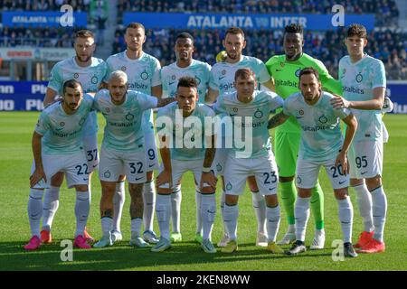 Bergame, Italie. 13th novembre 2022. Le départ-11 de l'Inter pour la série Un match entre Atalanta et l'Inter au stade Gewiss à Bergame. (Crédit photo : Gonzales photo/Alamy Live News Banque D'Images