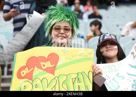 Melbourne, Australie. 13th novembre 2022. Un aperçu du match de cricket final entre le Pakistan et l'Angleterre lors de la coupe du monde masculine Twenty20 de la CCI 2022 au Melbourne cricket Ground, en Australie. L'Angleterre a remporté le match de finale de la coupe du monde T20 de l'ICC pour les hommes. (Photo de Rana Sajid Hussain/Pacific Press) Credit: Pacific Press Media production Corp./Alay Live News Banque D'Images