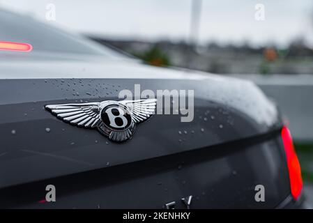 Logo Bentley Flying B sur la voiture Banque D'Images