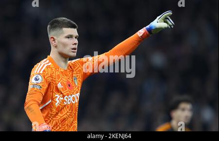 Londres, Angleterre, 12th novembre 2022. Illan Meslier de Leeds s'est Uni lors du match de la Premier League au Tottenham Hotspur Stadium, Londres. Le crédit photo devrait se lire: Paul Terry / Sportimage Banque D'Images