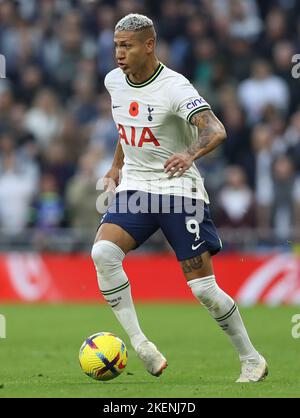 Londres, Angleterre, 12th novembre 2022. Richarlison de Tottenham Hotspur pendant le match de la Premier League au Tottenham Hotspur Stadium, Londres. Le crédit photo devrait se lire: Paul Terry / Sportimage Banque D'Images