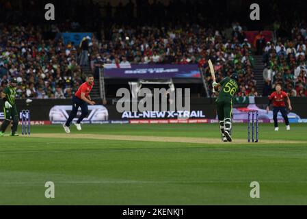 Melbourne, Victoria, Australie. 13th novembre 2022. Un aperçu du match de cricket final entre le Pakistan et l'Angleterre lors de la coupe du monde masculine Twenty20 de la CCI 2022 au Melbourne cricket Ground, en Australie. L'Angleterre a remporté le match de finale de la coupe du monde T20 de l'ICC pour les hommes. (Credit image: © Rana Sajid Hussain/Pacific Press via ZUMA Press Wire) Banque D'Images