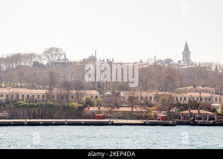 Horizon de la ville de Stanbul. Voyage Turquie arrière-plan. Vue panoramique sur la ville Banque D'Images