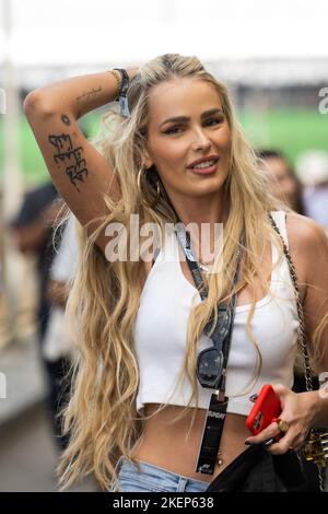 SP - Sao Paulo - 11/13/2022 - FORMULA 1 GP BRÉSIL 2022, GRAND PRIX - Yasmin Brunet pendant le Grand Prix de Sao Paulo tenu au circuit Interlagos par le circuit mondial de Formule 1. Photo: Duda Bairros/AGIF/Sipa USA Banque D'Images