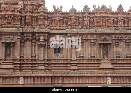 Belle photo du temple de Brihadeeswarar à Tanjore. Banque D'Images