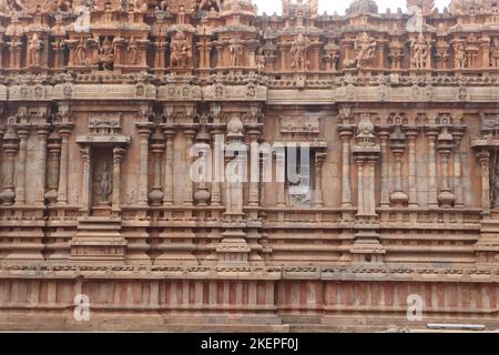 Belle photo du temple de Brihadeeswarar à Tanjore. Banque D'Images