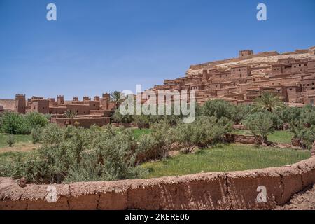 Une ancienne ville forteresse au Maroc près de Ouarzazate Banque D'Images