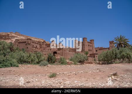 Une ancienne ville forteresse au Maroc près de Ouarzazate Banque D'Images