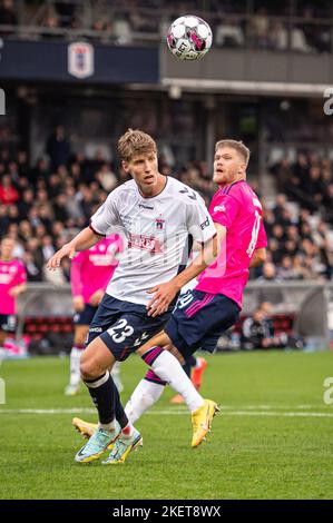 Aarhus, Danemark. 13th novembre 2022. Thomas Kristensen (23) de l'AGF vu lors du match Superliga de 3F entre le GF d'Aarhus et le FC Copenhague au parc Ceres d'Aarhus. (Crédit photo : Gonzales photo/Alamy Live News Banque D'Images